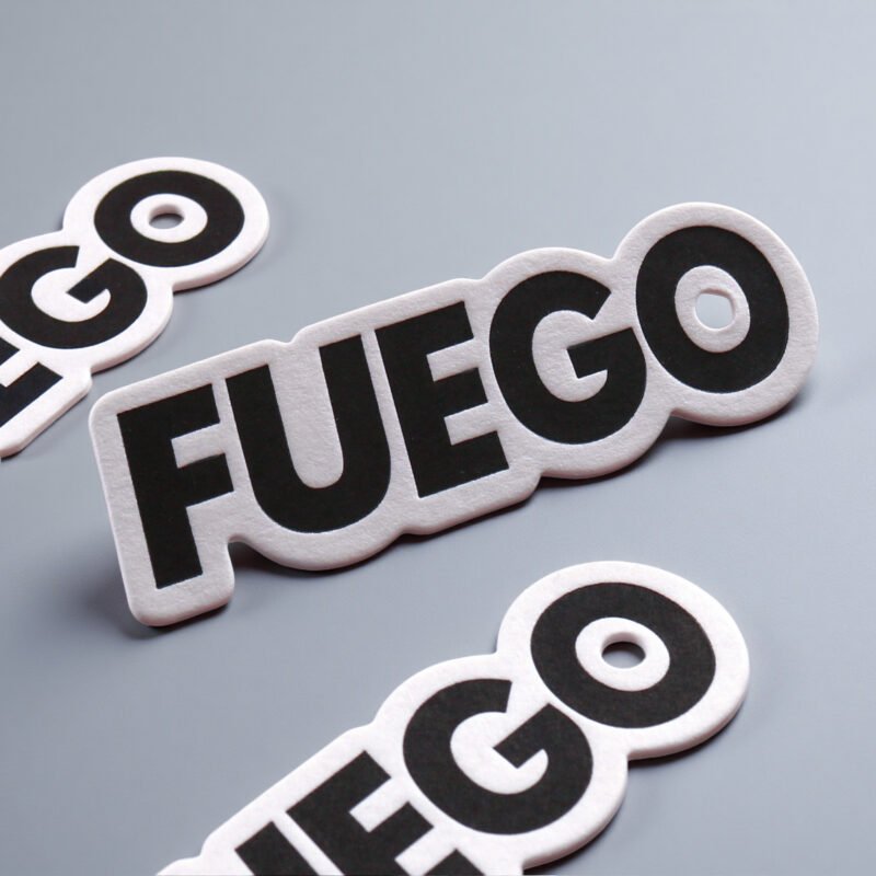 100pcs Custom Die Cut Hang Tags Letterpressed Card