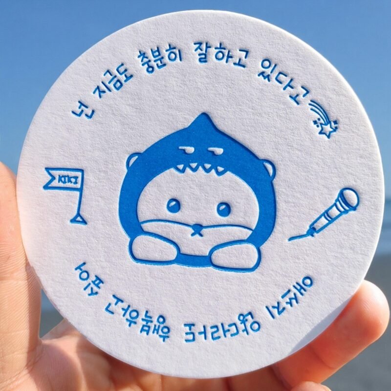 100pcs Customizable Paper Coasters Circle Paper Coasters